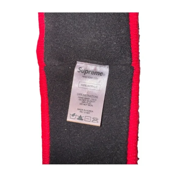 SupremeInternational2019 Red and White Hair Accessory Headband